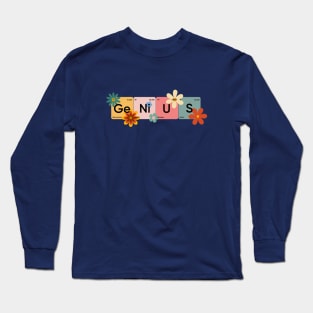 Genius periodic table of elements Long Sleeve T-Shirt